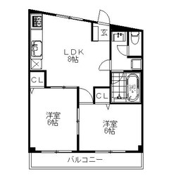 コーポカトレヤⅡの物件間取画像